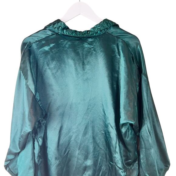 Vintage Victoria’s Secret Green Nightgown Button Down Shirt Dress‎ M/L - Picture 8 of 8